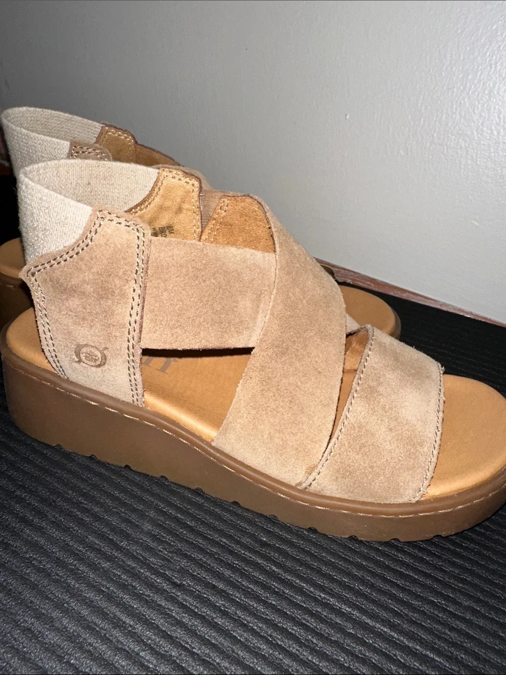 Born Kirby Taupe Wedge Sandal